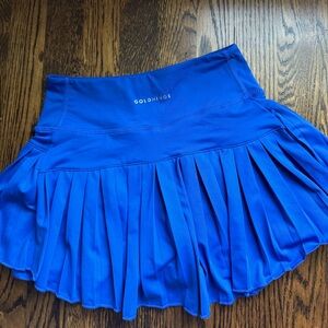 Cobalt Blue Gold Hinge Skirt